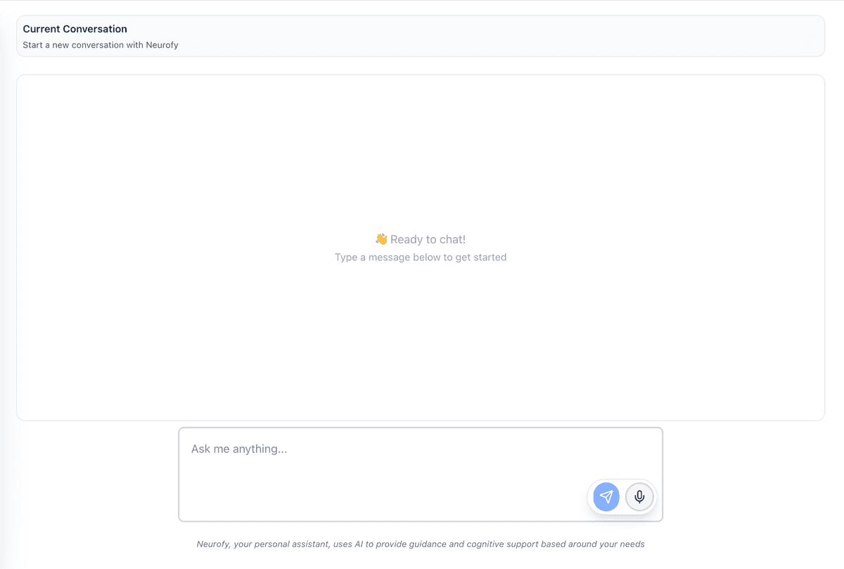 Neurofy AI Chat Interface
